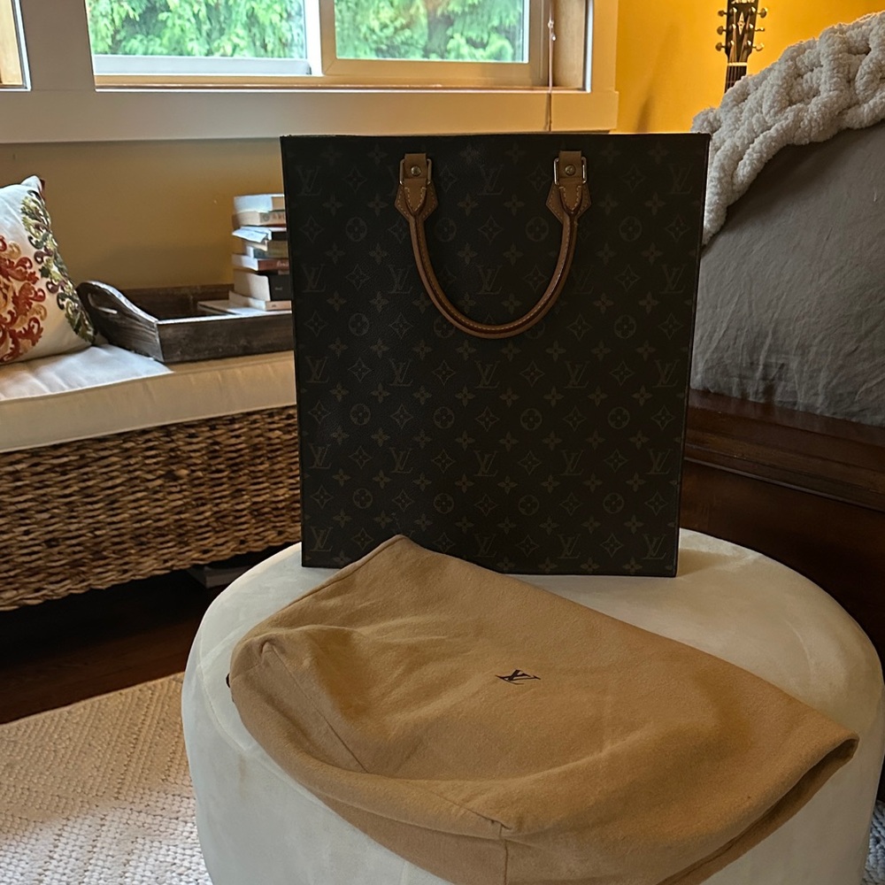 Louis Vuitton Black and Brown Tote